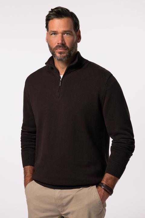 Produktbild JP1880 JP 1880 Stricktroyer, Stehkragen, Zipper, Langarm, bis 7 XL (XXL)