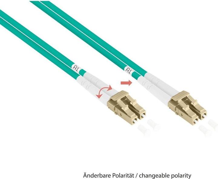 Actual product image Kabelmeister Patch cable fibre optic duplex OM3 PANZERKABEL (multimode, 50/125) LC/LC, LSZH, steel armour, (10 m)
