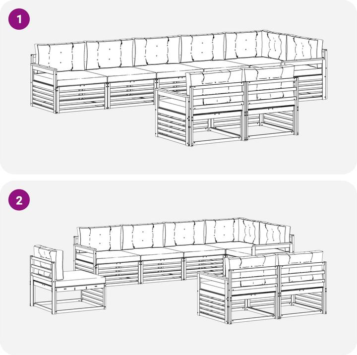 Produktbild vidaXL Outdoor-Sofagarnitur