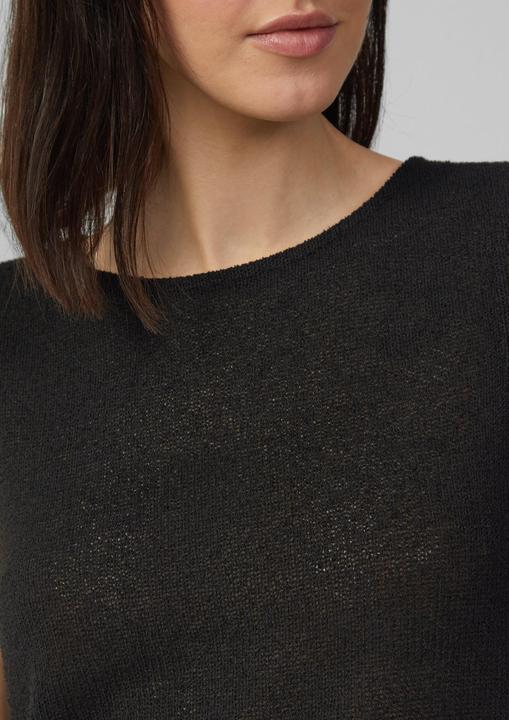 Actual product image S.Oliver T-Shirt Semitransparentes Stricktop mit Rundhalsausschnitt (46)