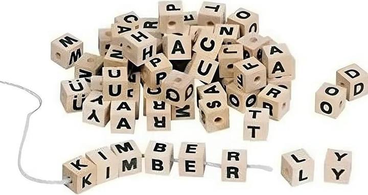 Produktbild Goki Buchstabenperlen