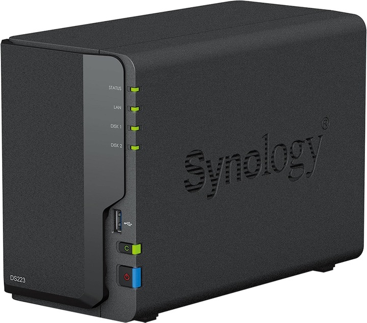 Actual product image Synology DS223 (2 x 8 TB, Synology HAT 33xx)