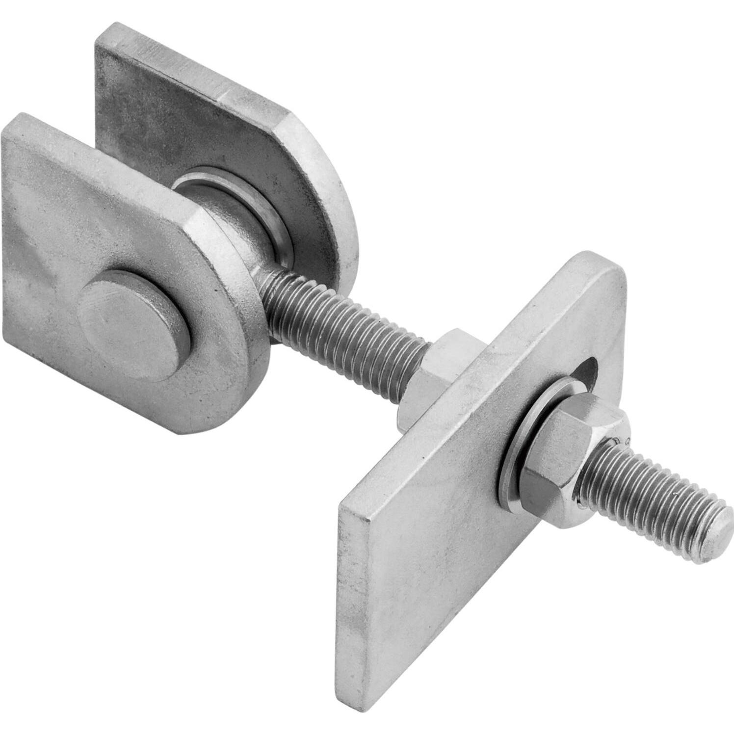 Croso, Türbeschlag + Scharnier, Anschweisstorband verstellbar Band Länge 109,5 mm M24 Edelstahl V2A