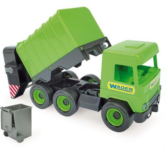 New Ray Green Middle Truck Müllwagen im Karton