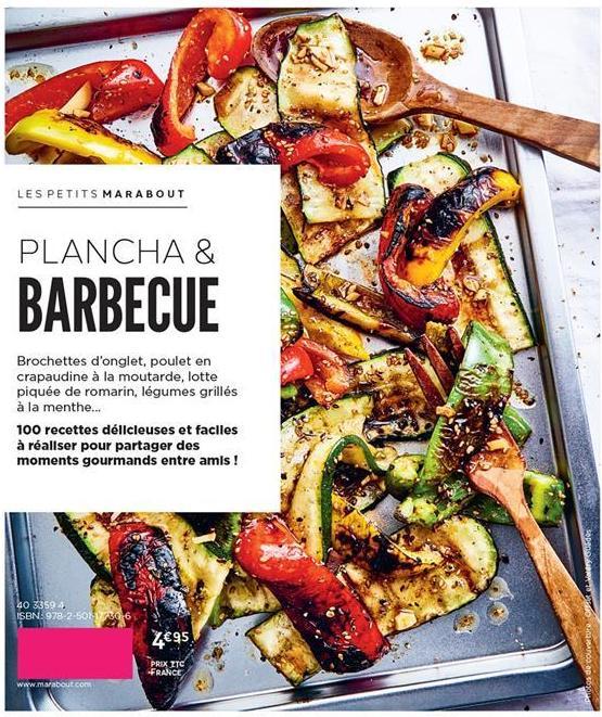 Actual product image Plancha & barbecue : 100 recettes testées pour vous! (French, Collectif, 2023)