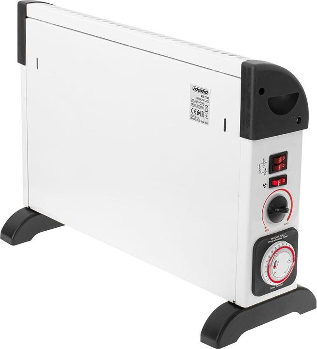 Actual product image Mesko MS 7741w Convector heater with timer and turbo fan (2000 W)
