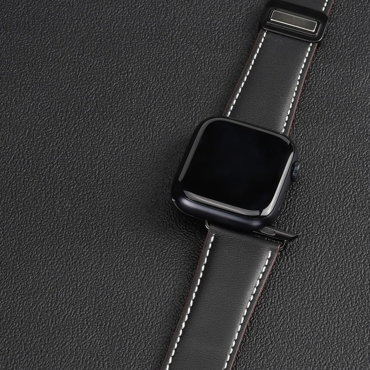 Actual product image Dux Ducis YA bracelet (42 mm, 44 mm, 45 mm, 49 mm, Genuine leather, Apple Watch Series 1, Apple Watch Series 2, Apple Watch Series 3, Apple Watch Series 4, Apple Watch Series 5, Apple Watch Series 6, Apple Watch Series 7, Apple Watch Series 8, Apple Watch Series 9, Apple Watch SE, Apple Watch Ultra, Apple Watch Ultra 2)