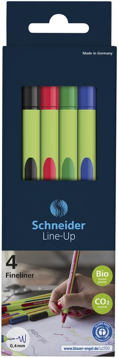 Actual product image Schneider Fineliner Line-Up - case of 4 pcs. (Multicoloured, 4x)