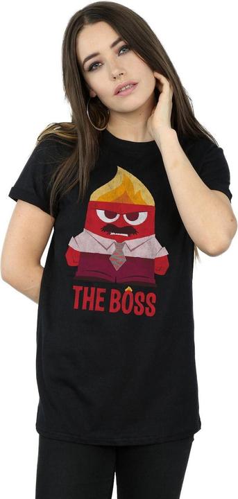 Immagine prodotto Disney Inside Out Anger The Boss Maglietta Ampia Donna (M)