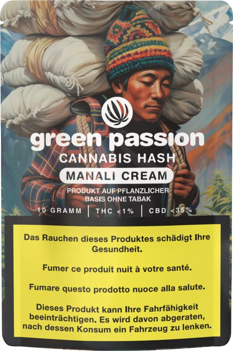 Immagine prodotto Green Passion CBD Hash Manali Cream (10 g, Interno)