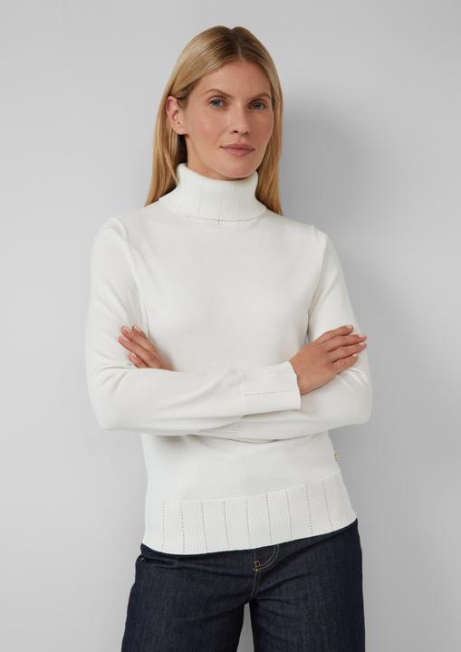 Produktbild s.Oliver Strickpullover Slim-Fit-Pullover mit Ajour-Details (34)