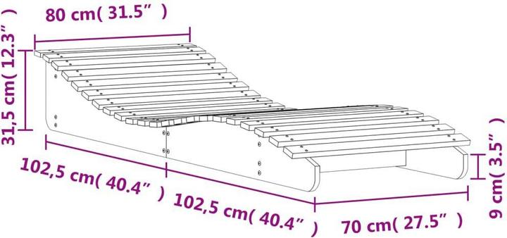 Immagine prodotto vidaXL Sonnenliege (205 cm)