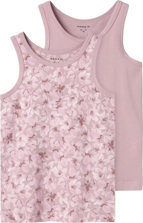 Actual product image Name it Nmftank Top 2p Mauve Flower Noos (110)