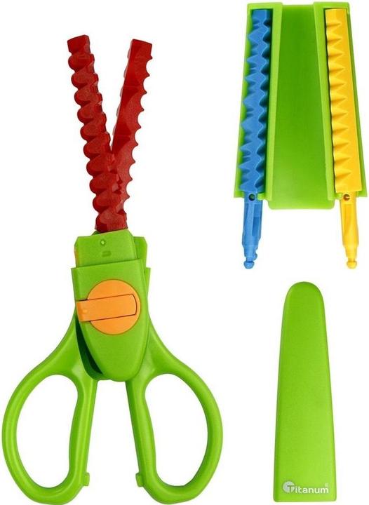 Titanum Nożyczki dekoracyjne 16.5cm 9 wzorów cięcia (400945) (16.50 cm)