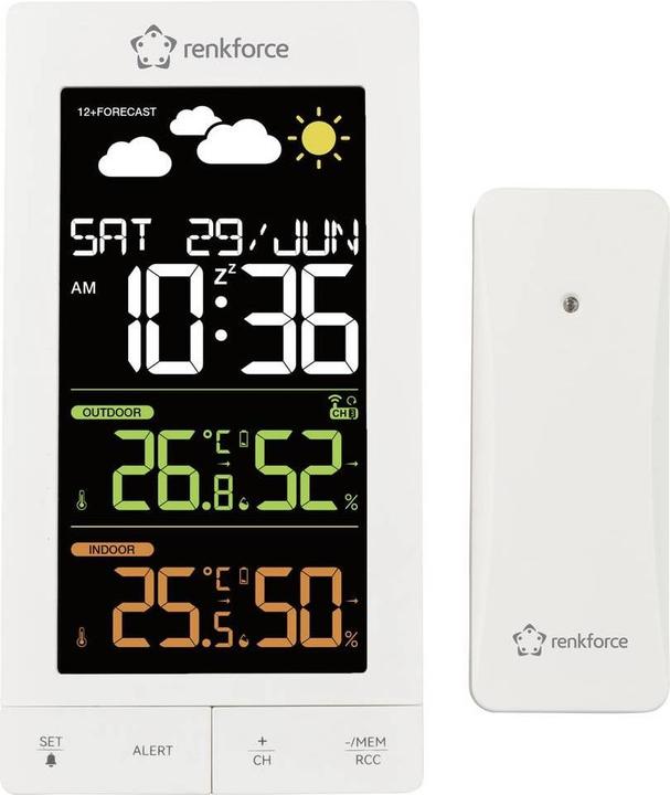 Productafbeelding Renkforce SY-6701490 Funk-Wetterstation Vorhersage für 12 bis 24 Stunden Anzahl