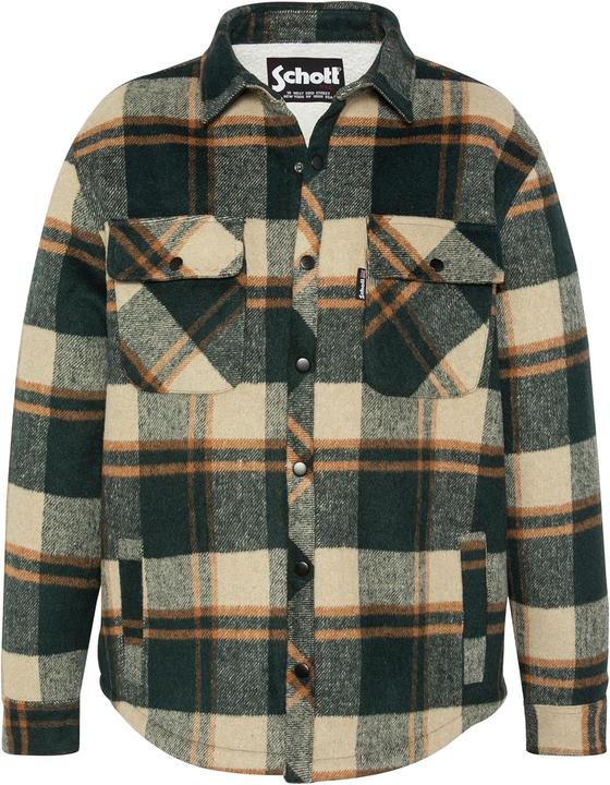 Actual product image Schott Nyc Cary Double-Sided Sherpa Checked Jacket (S)