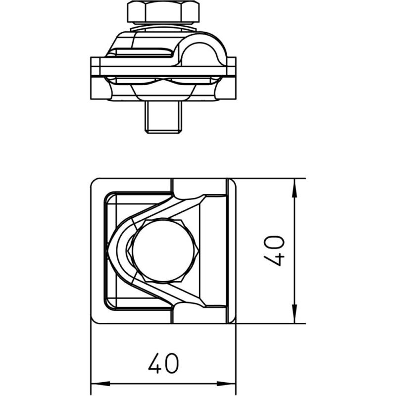 Thumbnail - OBO Bettermann OBO 249 8-10 V4A Schnellverbinder ru./ru. Vario 40x40 ed. rostfrei V4A 1.4571/1., Elektronikzubehör + Geh...