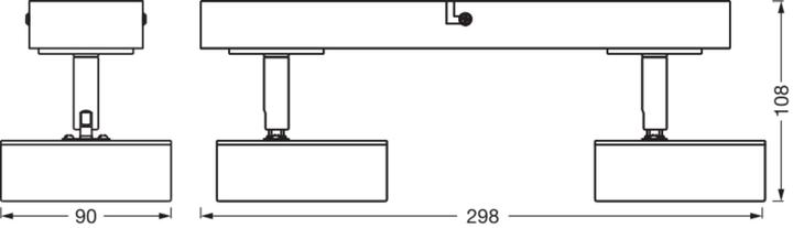 Produktbild Ledvance DECOR SPOT PLUTO BLACK 2 Spot (615 lm)