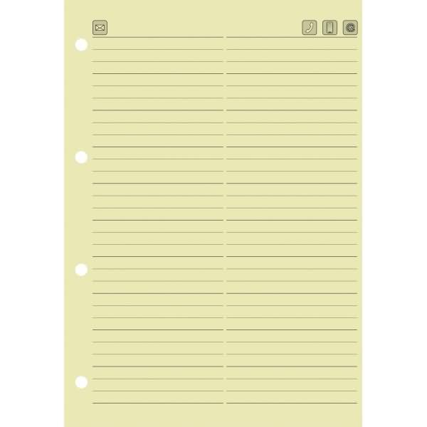 Image du produit Brunnen Feuilles d'extension pour annuaires téléphoniques A5 chamois