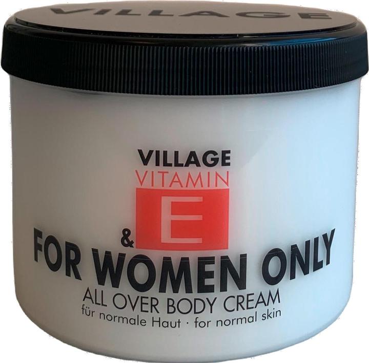 Immagine prodotto Village Crema corpo alla vitamina E solo per le donne (Crema corpo, 500 ml)