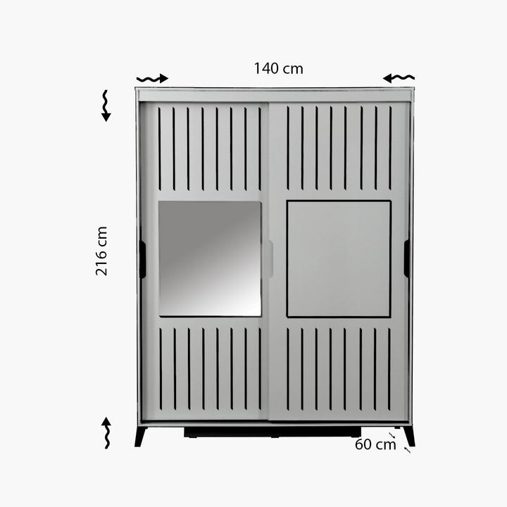 Produktbild Hanah Home Mathias (140 x 60 x 216 cm)