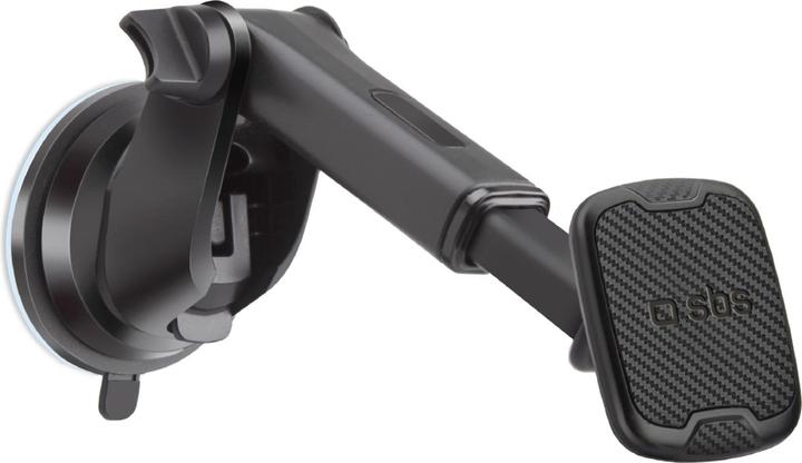 Actual product image SBS Universal car holder with extendable arm, suction cup and magnetic pull. Arm, suction cup and