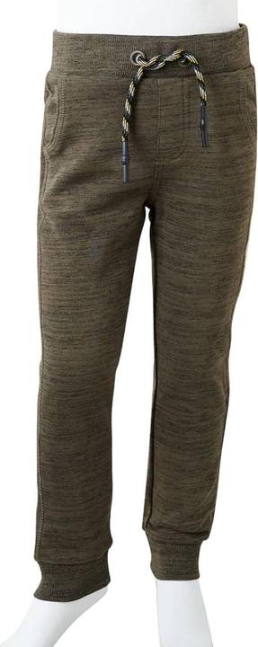 Produktbild vidaXL Kinder-Trainingshose Dunkles Khaki Melange 128,Material (128)