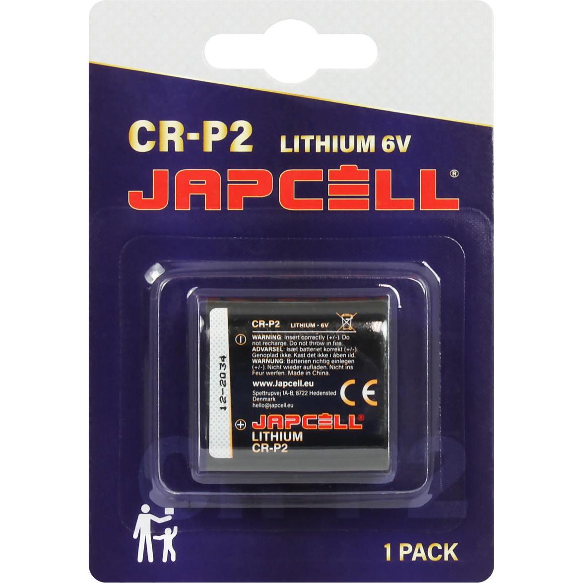 Japcell CR-P2 6V Batterie für berührungslose Leuchten 1 Stk. (1 pz., CR-P2), Batterie + pile
