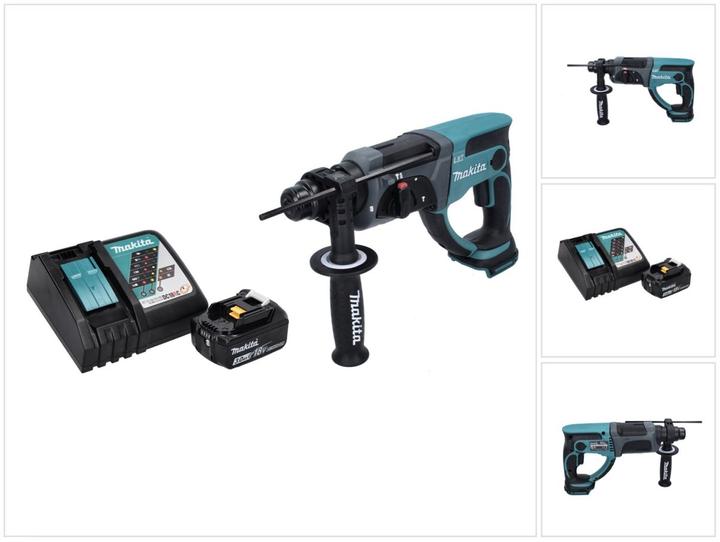 Actual product image Makita DHR 202 RF1 Battery combi hammer 18 V 2.0 J SDS Plus + 1x battery 3.0 Ah + charger (Rechargeable battery operated)