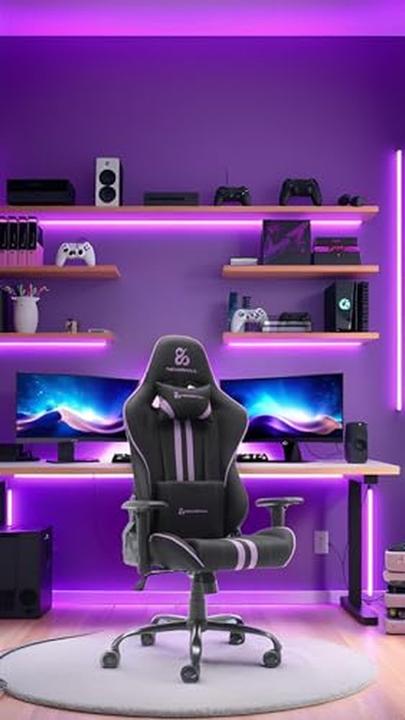 Actual product image Newskill Kitsune V2 Gaming Chair with Lumbar and Neck Support, 180° Recline