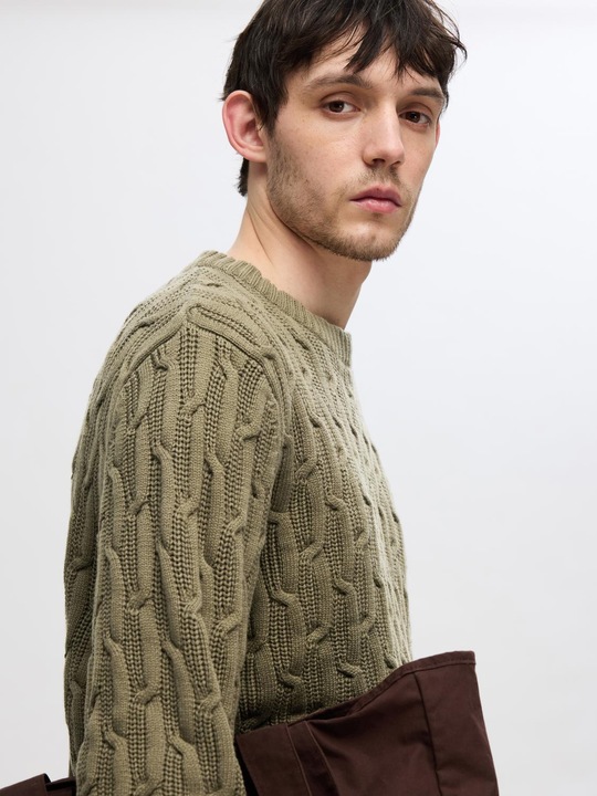 Actual product image Selected Homme Cable knit jumper (L)