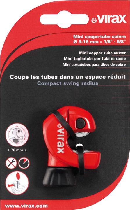 Productafbeelding Virax Minipijpsnijder koper 16 MM (16 mm)