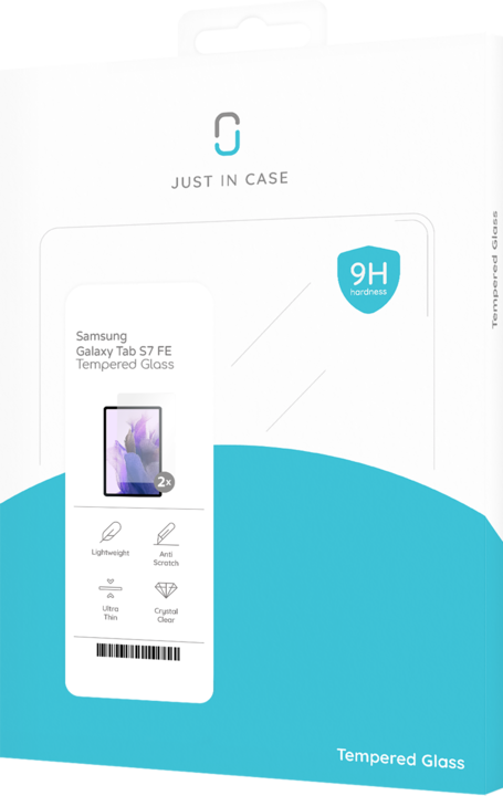 Actual product image Cazy Protective glass compatible with Samsung Galaxy Tab S7 FE screen protector tempered glass - 2 pieces (2 Piece, Galaxy Tab S7 FE)