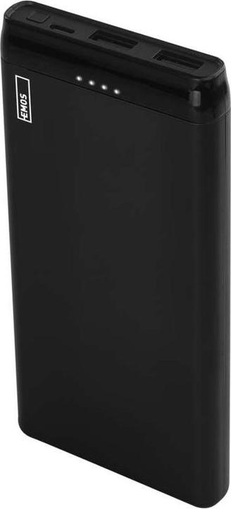 Emos Alpha 10S powerbank, 10000 mAh, 10 W, black (10000 mAh, 10 W, 37 Wh)