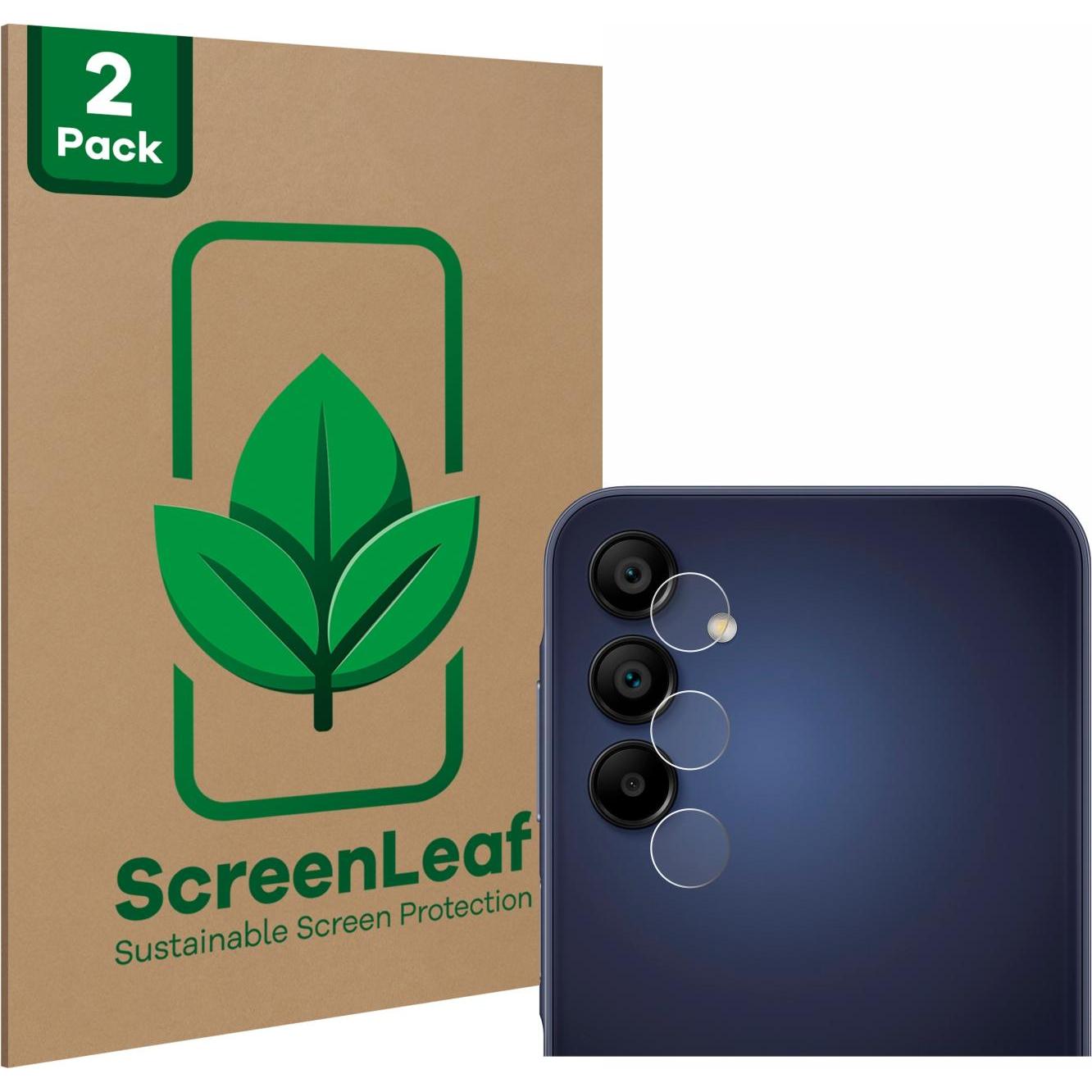 Thumbnail - ScreenLeaf Schutzfolie nachhaltiger Displayschutz Displayschutzfolie Folie Klar Transparent (2 Stück, Samsung Galaxy A15...