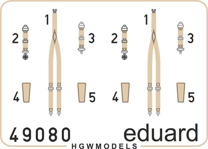 Produktbild Eduard Seatbelts RAF WWII late SUPERFABRIC