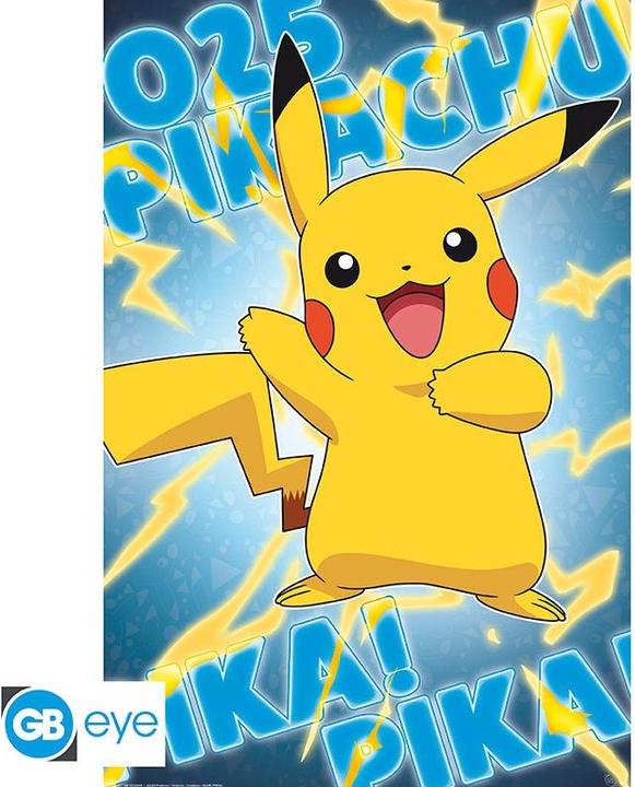 GB Eye Pokemon - Pikachu Metalleffekt (91.5 x 61 cm)