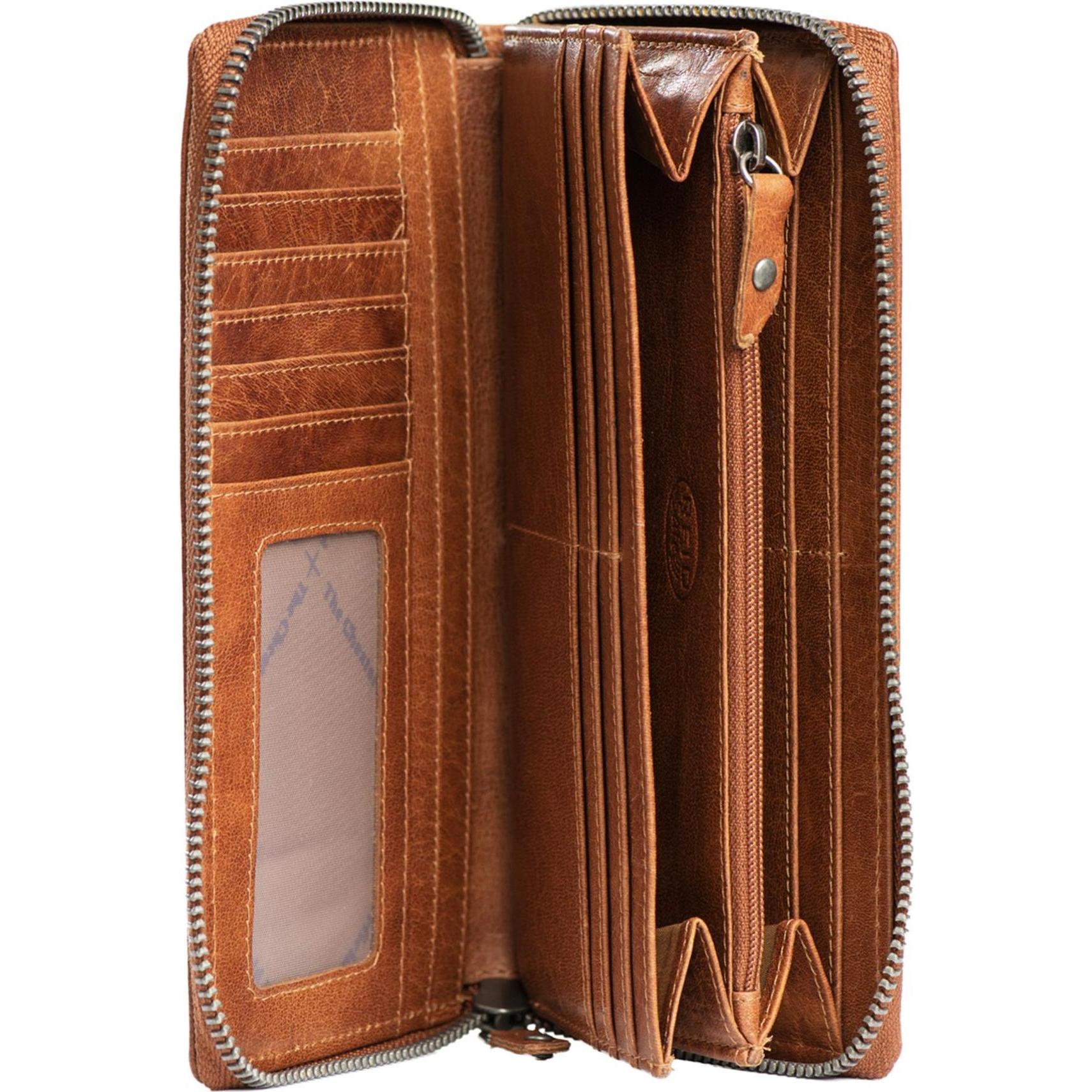 Thumbnail - The Chesterfield Brand, Damen, Portemonnaie, Antique Buff Geldbörse RFID Schutz Leder 19 cm, Braun