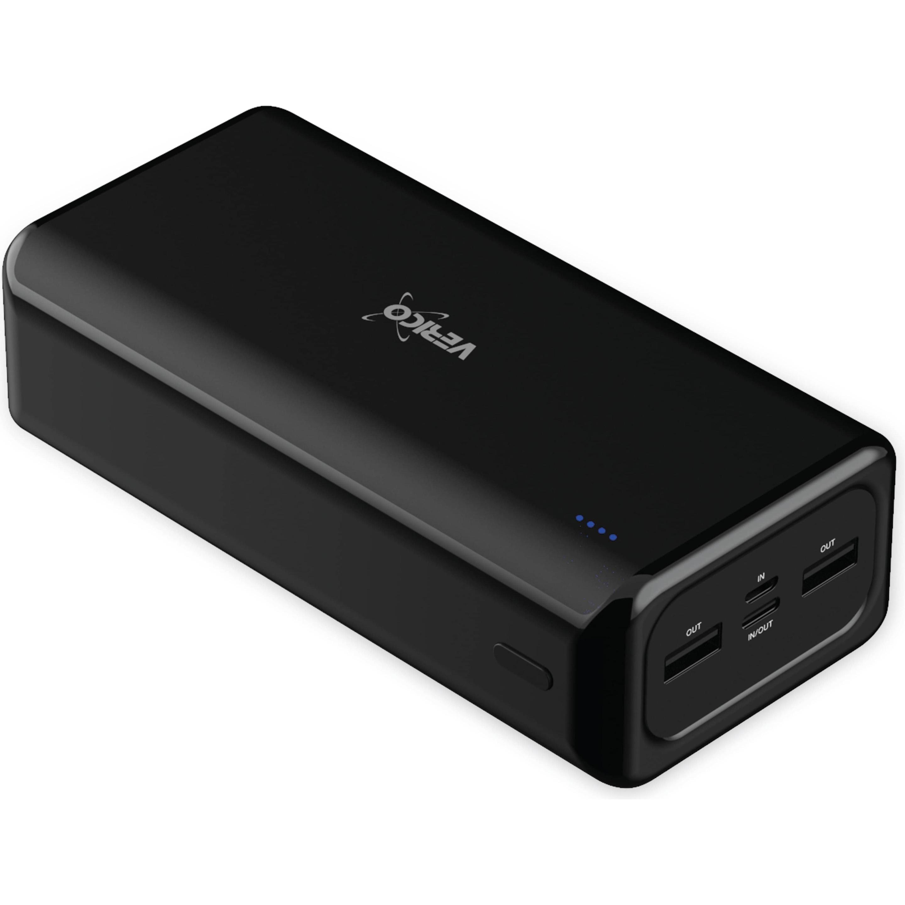 Verico Power Pro PD (30000 mAh, 22.50 W, 111 Wh), Powerbank, Schwarz
