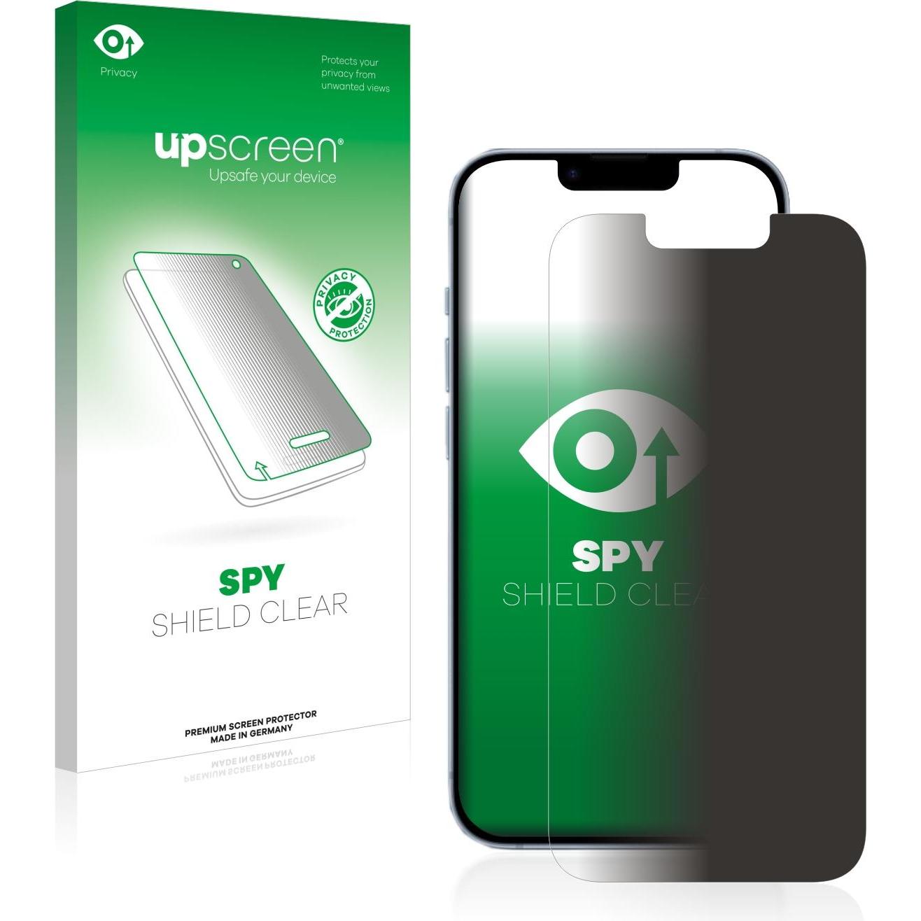 upscreen Spy Shield Blickschutzfolie (1 Stück, Apple iPhone 14), Smartphone Schutzfolie, Blau