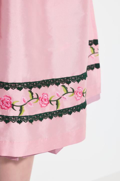 Produktbild Ulla Popken Samt-Dirndl, Stickerei, Carré-Ausschnitt, ärmellos (52)