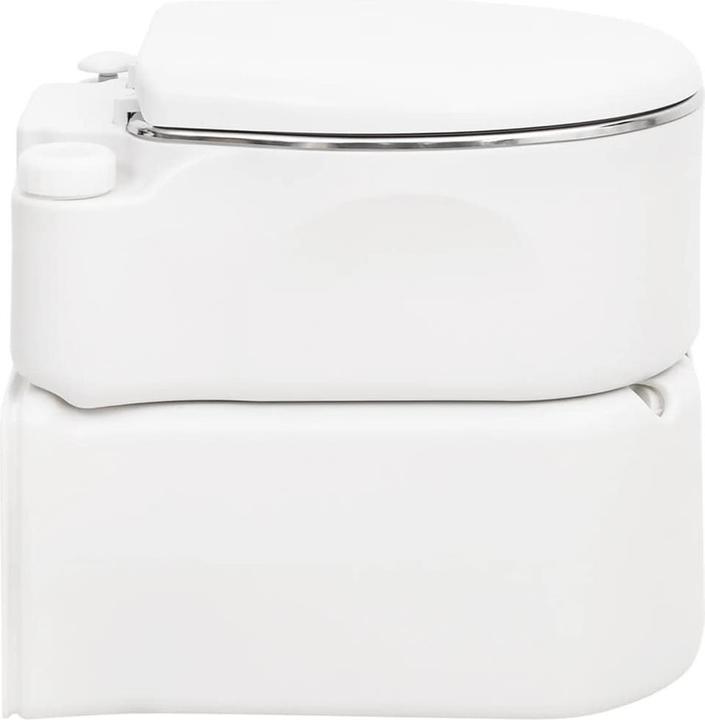 Immagine prodotto VidaXL Toilette da campeggio da incasso Bianca 24+17 L HDPE e Acciaio