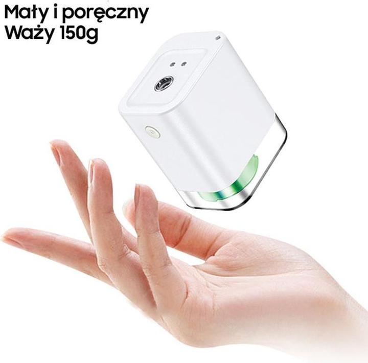 Produktbild Usams Automatyczny dozownik bezdotykowy Mini Sprayer biały/white ZB155XSJ02 (US-ZB155)
