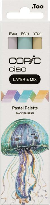 BV-00 (Mauve Shadow), YR-20 (Yellowish Shade), BG-01 (Aqua Blue)