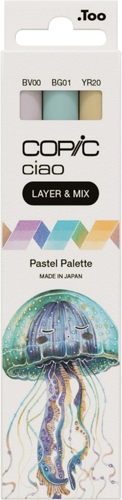 BV-00 (Mauve Shadow), YR-20 (Yellowish Shade), BG-01 (Aqua Blue)