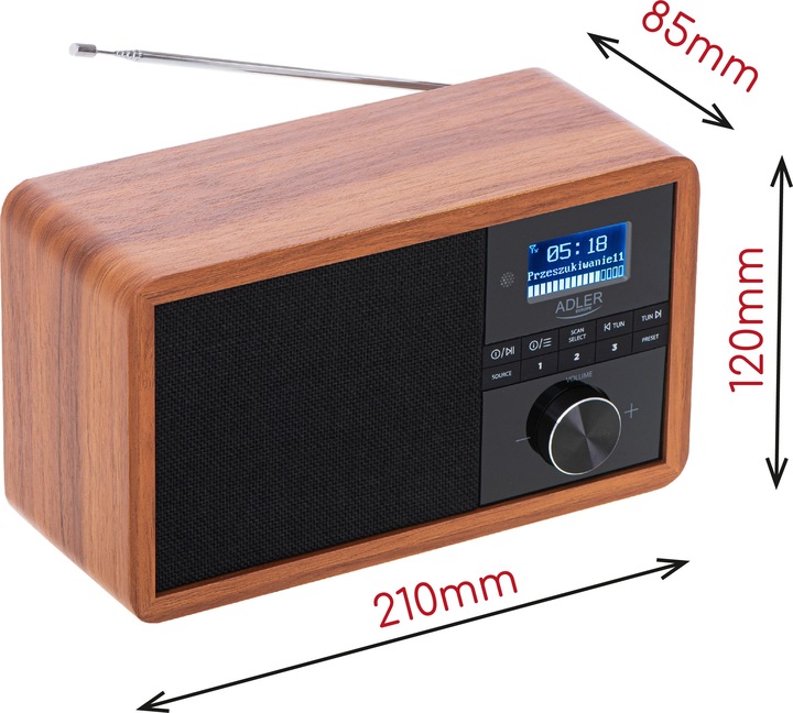 Actual product image Adler AD 1184 (FM, DAB+, AM, Bluetooth)