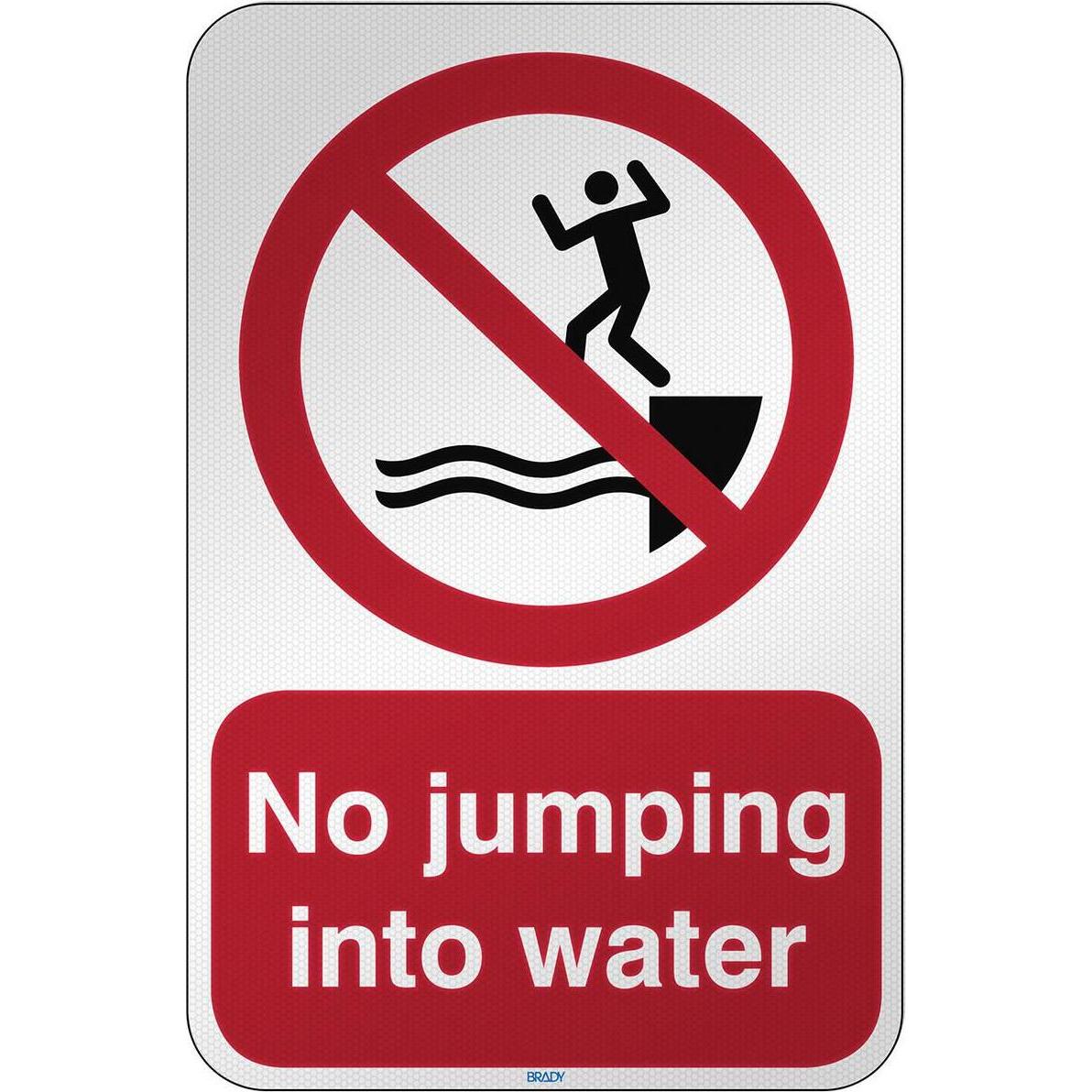 Brady, Sicherheitskennzeichnung, ISO Safety Sign - No jumping