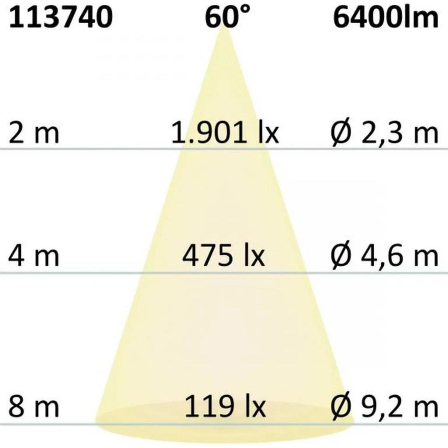 Thumbnail - Isoled, Wandleuchte + Deckenleuchte, Hallenbeleuchtung (6400 lm)