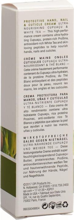 Actual product image OPI Pro Spa - Protective Hand, Nail and Cuticle Cream (50 ml)