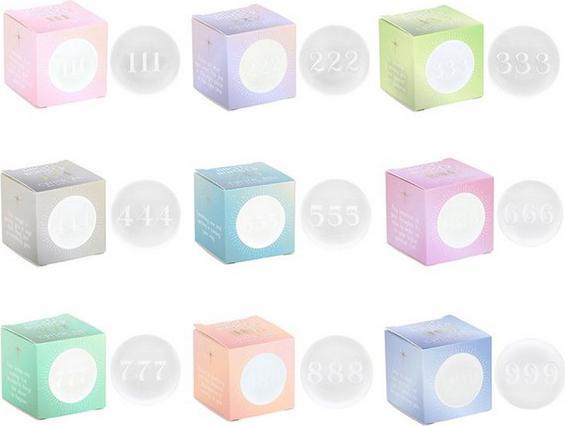 Something Different Kristallkugel Engel Nummern 9erPack Set